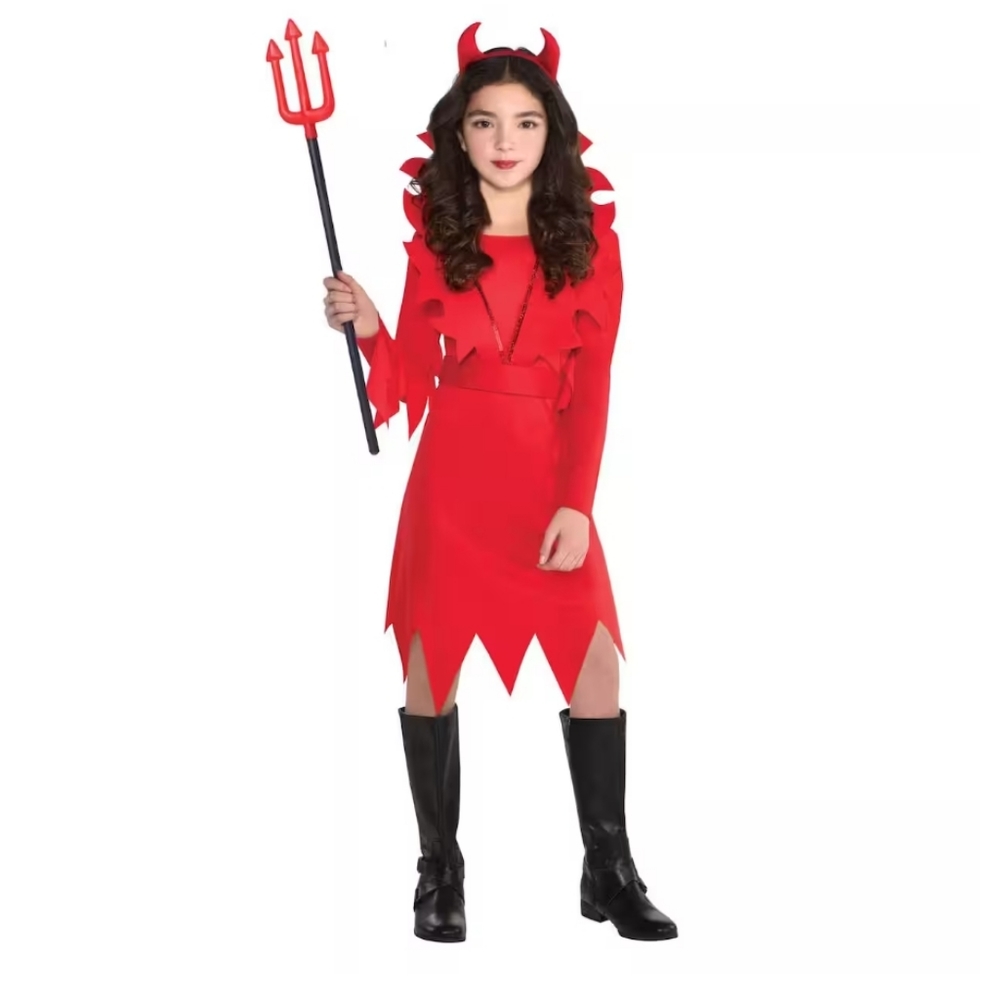 Girls Large 12/14 "Devious Devil" Halloween costume.   New in package